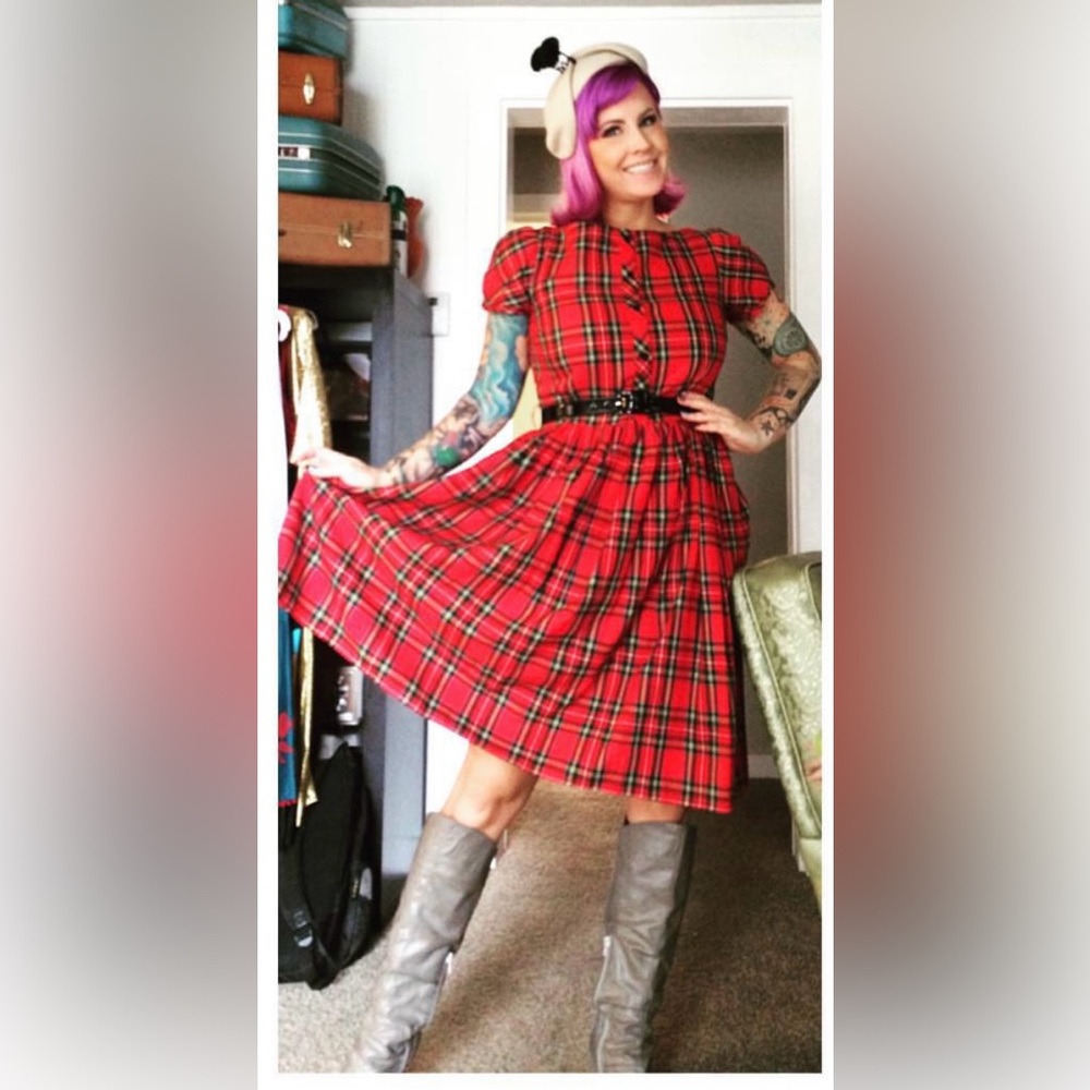 Bernie Dexter plaid dress
